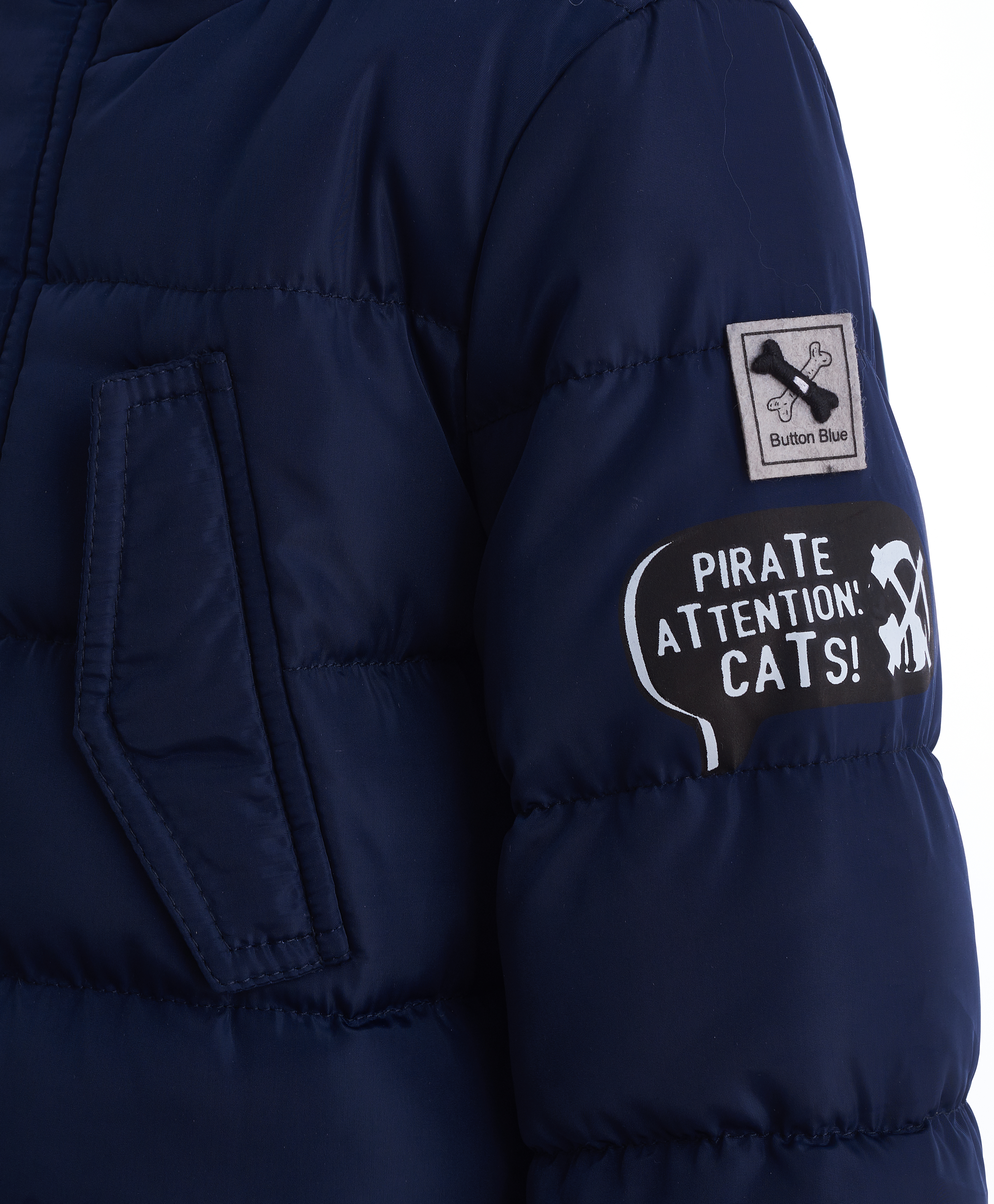 Синяя зимняя куртка Button Blue