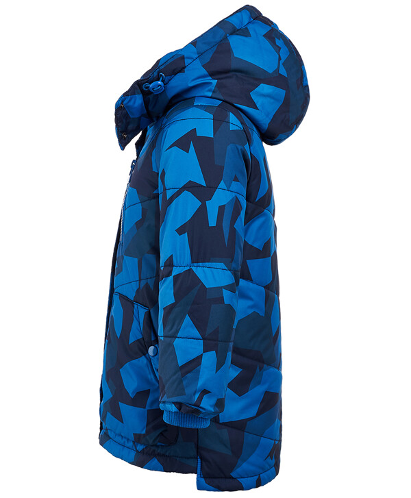 Синее демисезонное пальто Button Blue