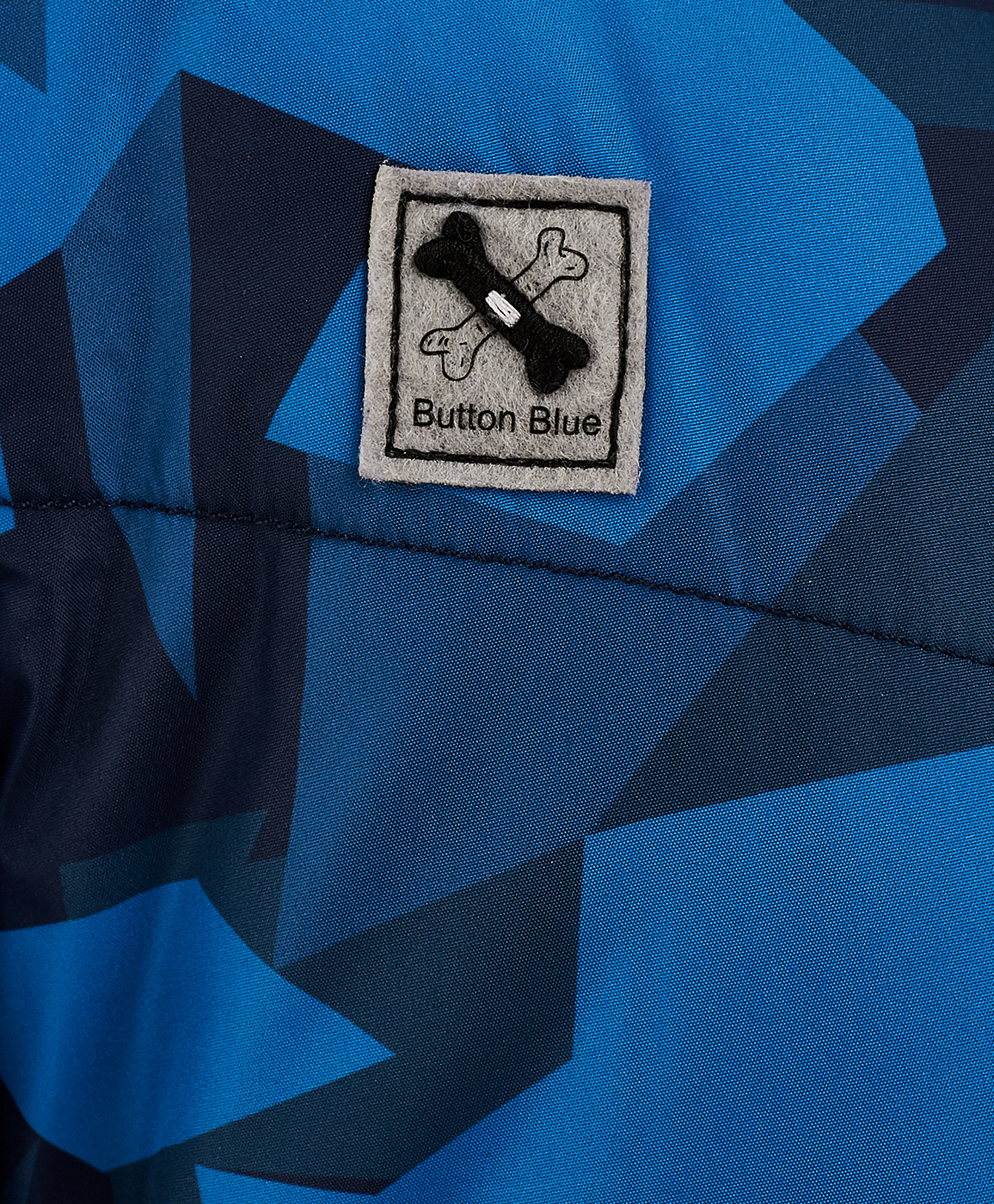 Синее демисезонное пальто Button Blue