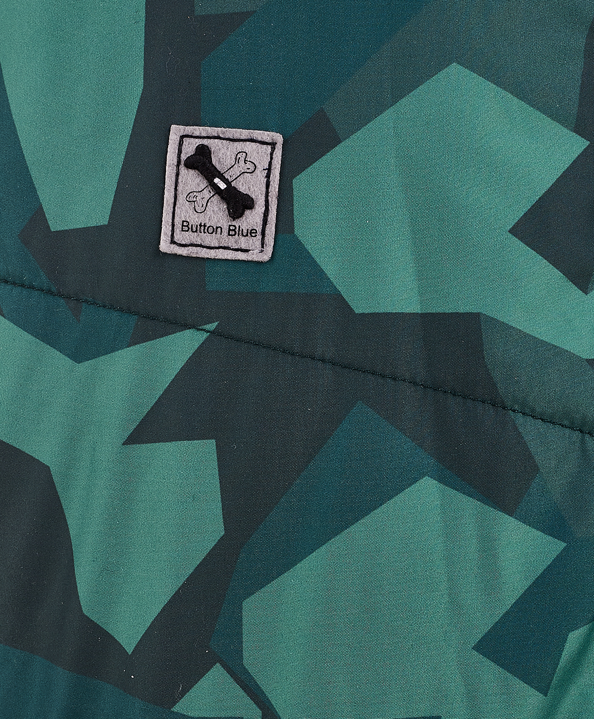 Зеленое демисезонное пальто Button Blue