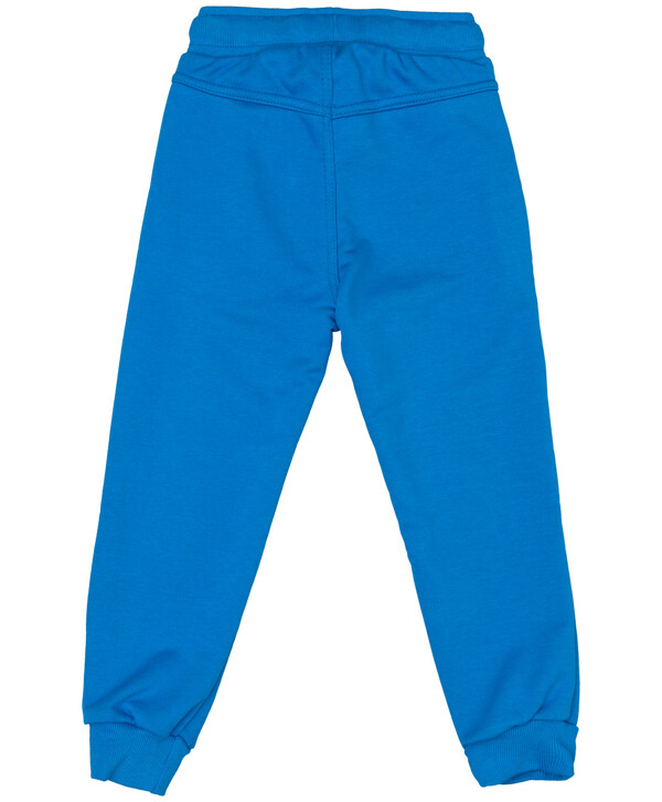 Синие брюки из футера Button Blue
