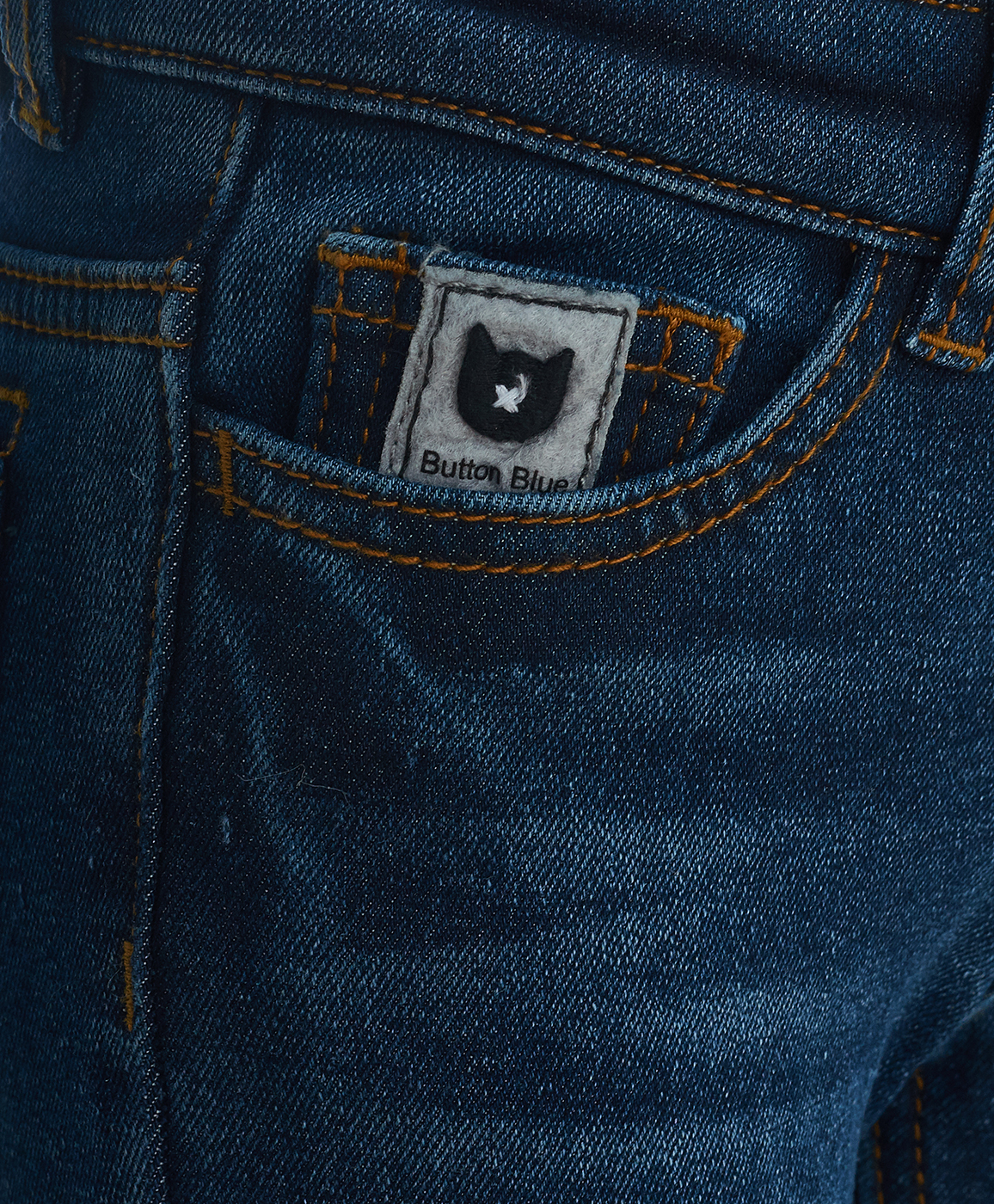 Синие утепленные джинсы Button Blue