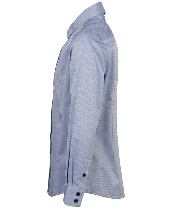 Серая рубашка с орнаментом Button Blue
