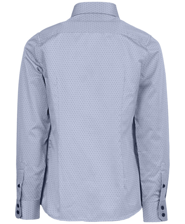 Серая рубашка с орнаментом Button Blue
