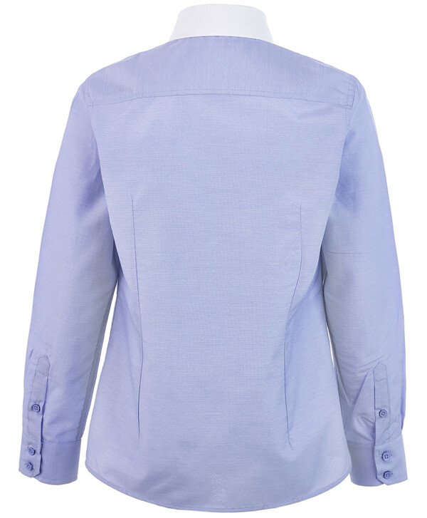 Голубая рубашка с белым воротничком Button Blue
