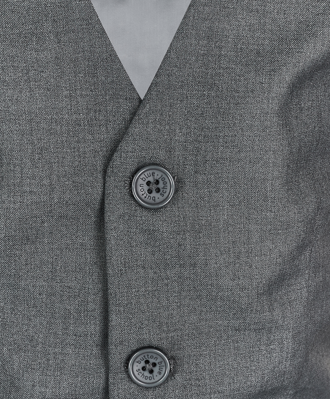 Серый классический жилет Button Blue