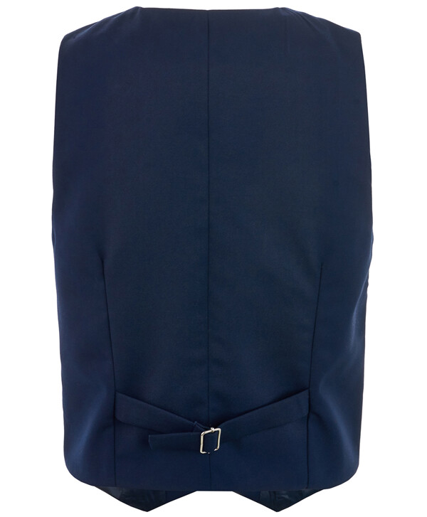 Синий классический жилет Button Blue
