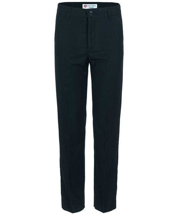 Черные брюки Slim Button Blue