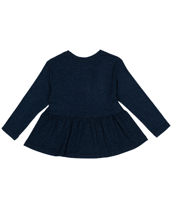 Синяя футболка с длинным рукавом Button Blue