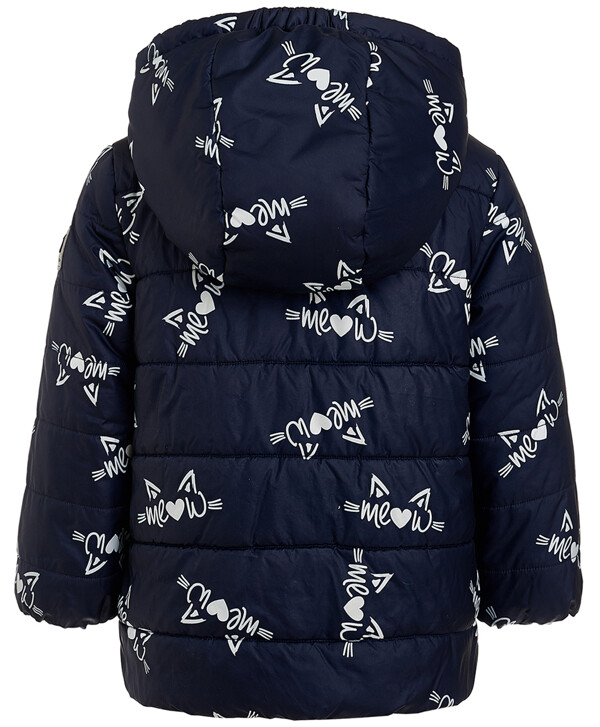 Синяя демисезонная куртка с орнаментом Button Blue