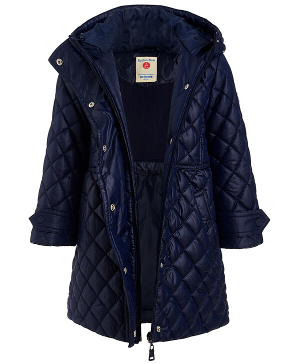 Синее демисезонное полупальто Button Blue