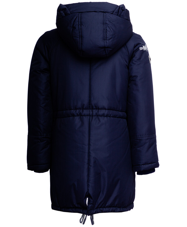 Синее демисезонное полупальто Button Blue