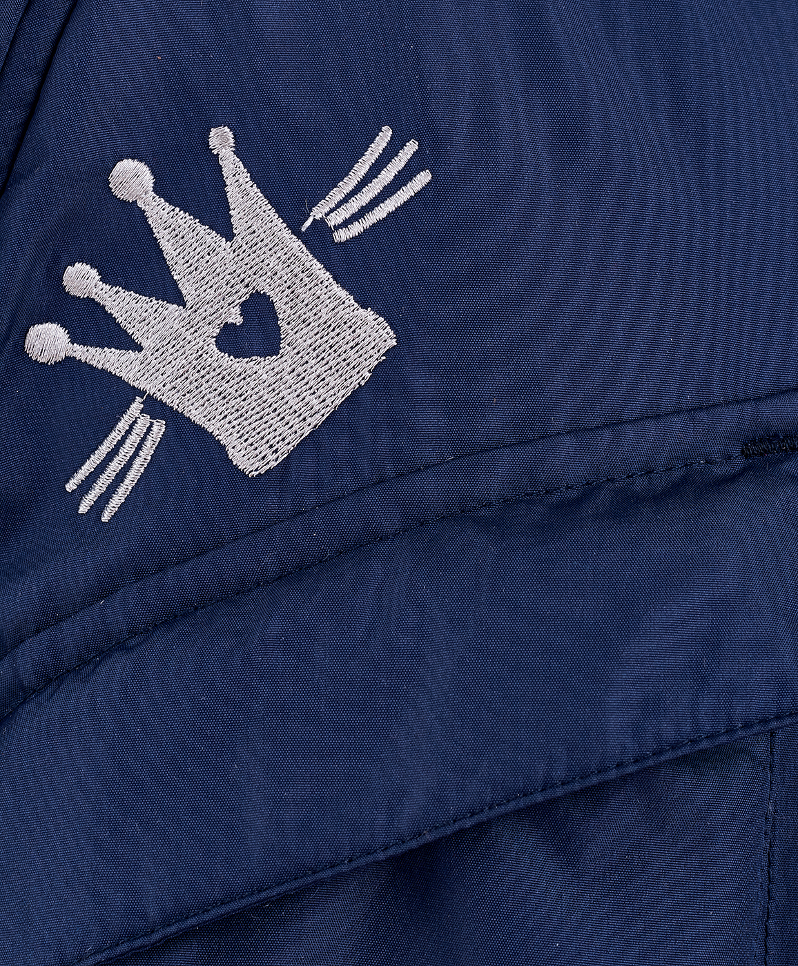 Синее демисезонное полупальто Button Blue