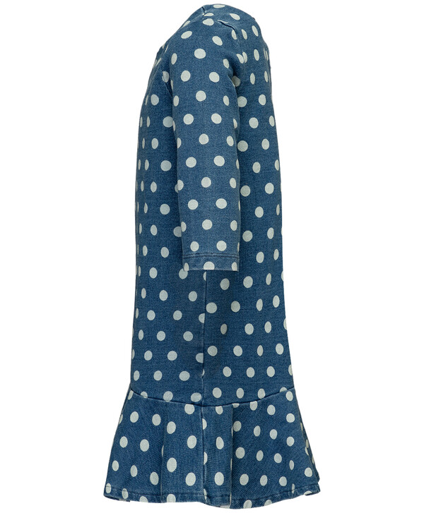 Синее платье в горошек Button Blue