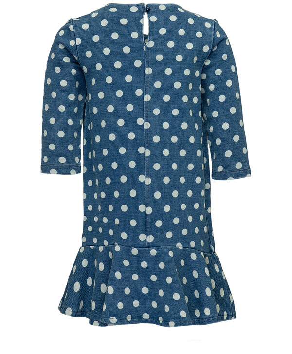 Синее платье в горошек Button Blue