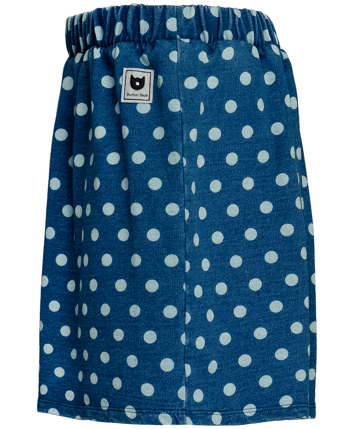 Синяя юбка в горошек Button Blue