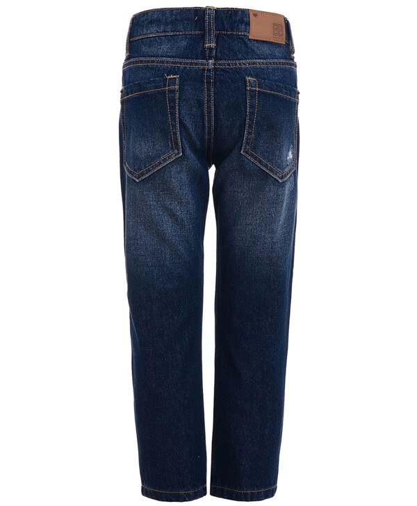 Синие джинсы Boyfriend Button Blue