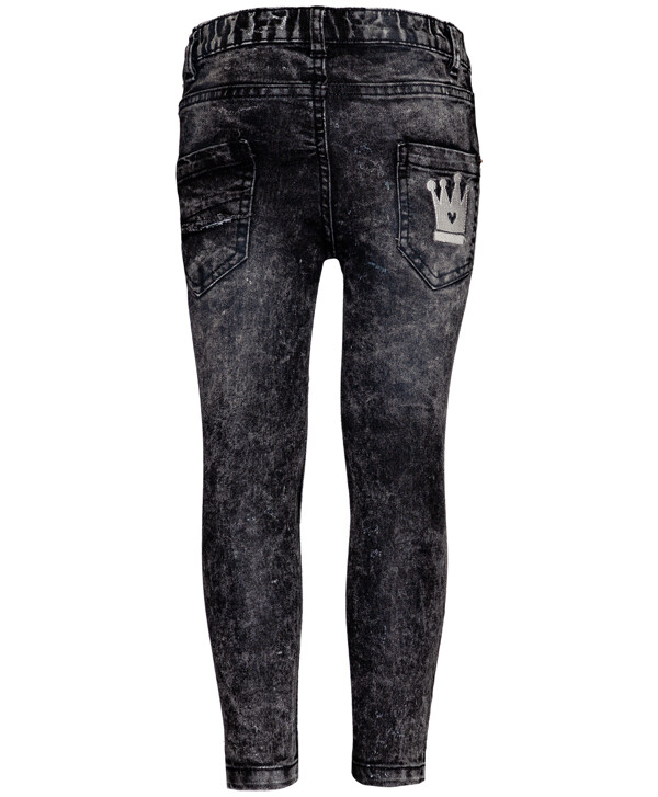 Черные джинсы Slim Fit на резинке Button Blue