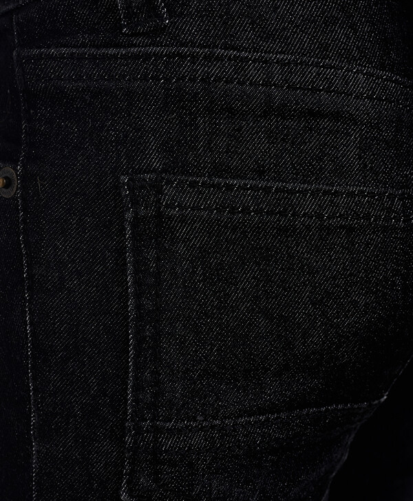 Черные джинсы Regular Fit Button Blue