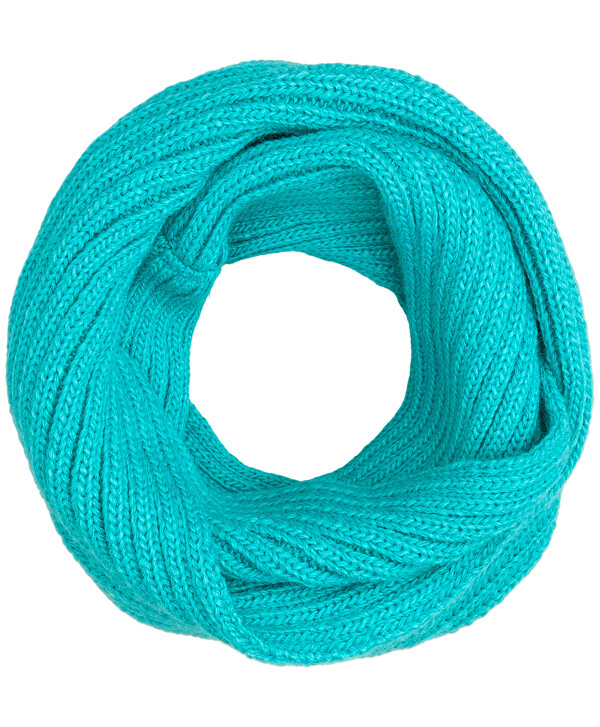 Бирюзовый вязаный снуд Button Blue
