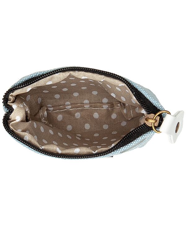 Голубой кошелек с орнаментом Button Blue
