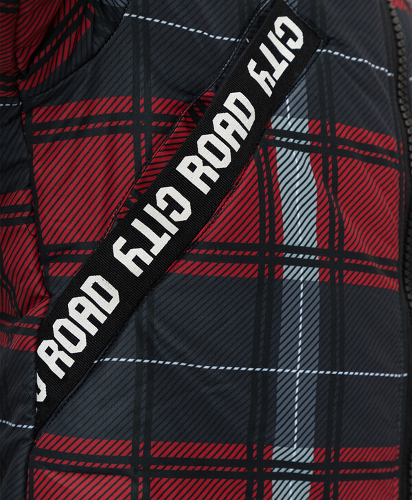 Демисезонная куртка в клетку Button Blue
