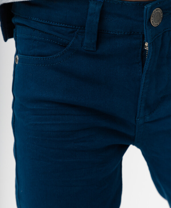 Синие твиловые брюки Button Blue