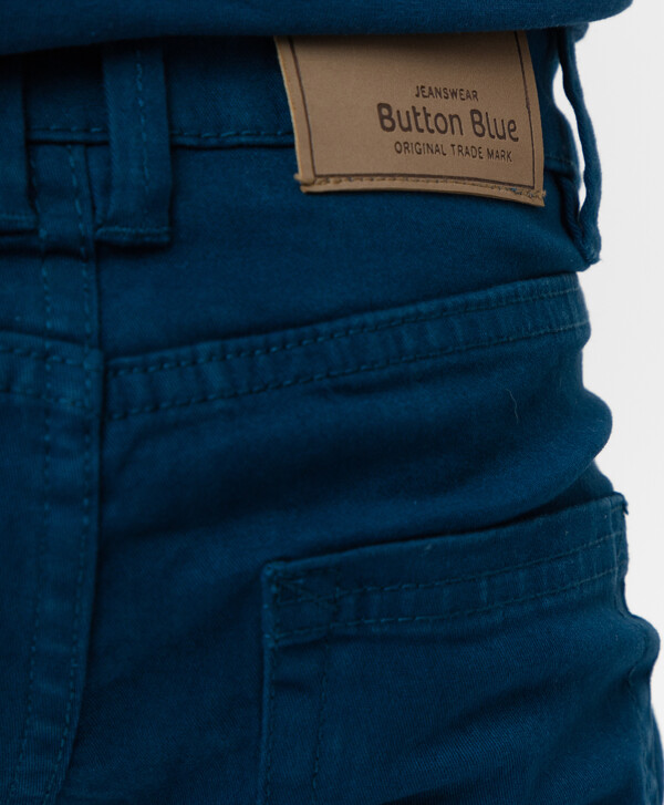 Синие твиловые брюки Button Blue
