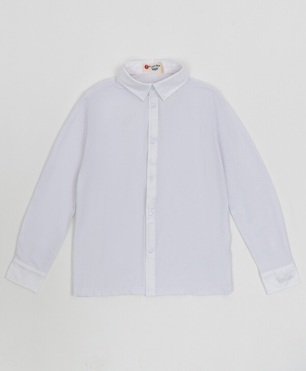 Белая рубашка на кнопках Button Blue