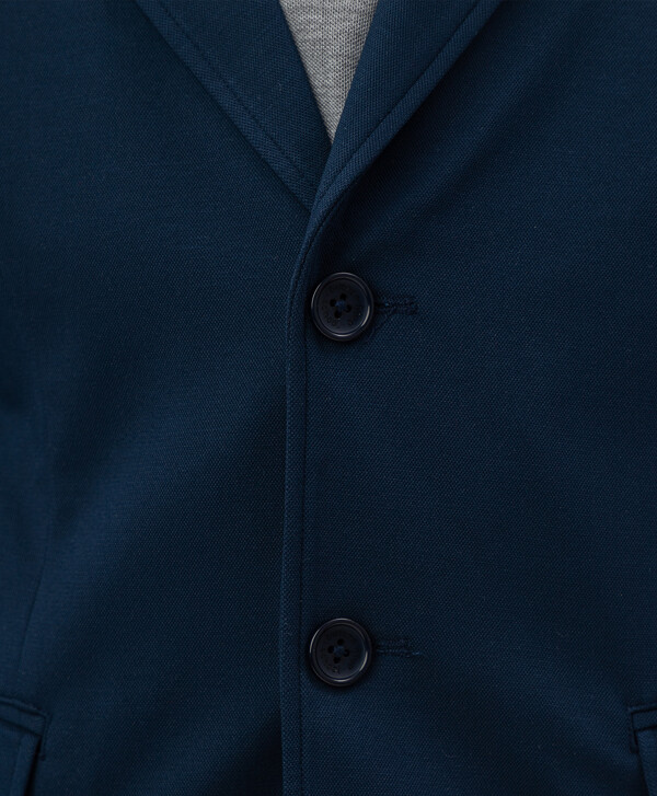 Синий трикотажный пиджак Button Blue
