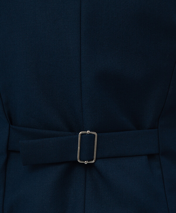 Синий классический жилет Button Blue