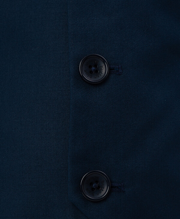 Синий классический жилет Button Blue