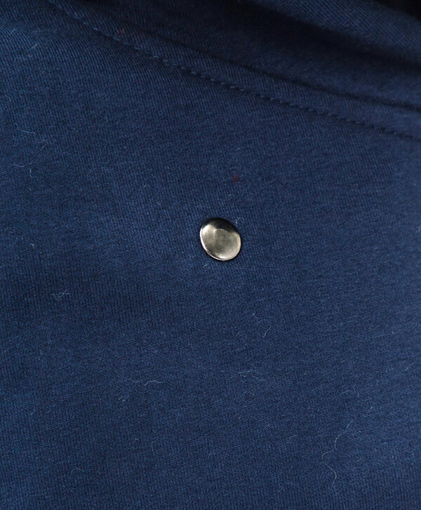 Темно-синяя толстовка Button Blue