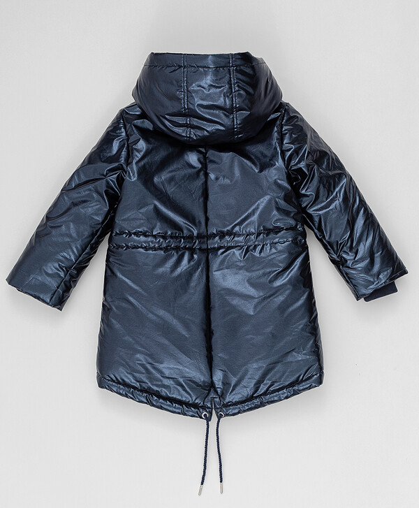Синее демисезонное пальто Button Blue