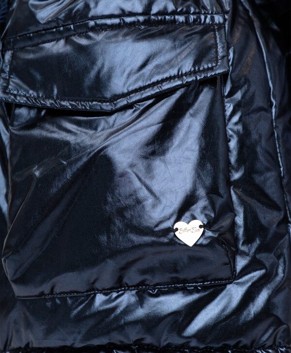 Синее демисезонное пальто Button Blue