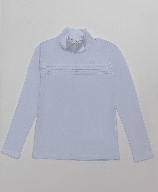 Белая водолазка с вышивкой Button Blue