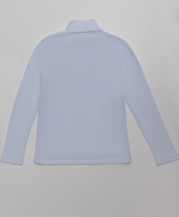 Белая водолазка с вышивкой Button Blue