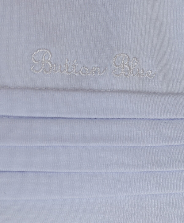 Белая водолазка с вышивкой Button Blue