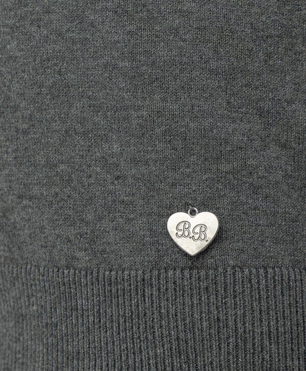 Серый трикотажный жилет Button Blue