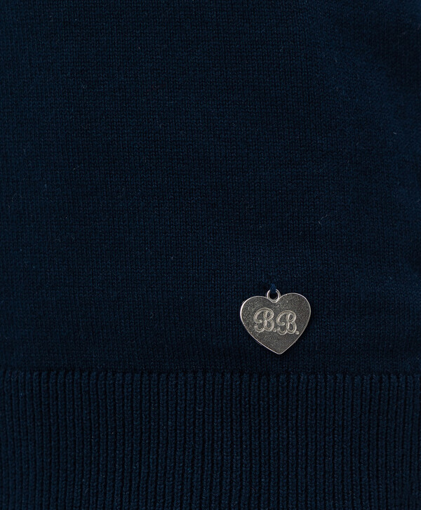 Синий трикотажный жилет Button Blue