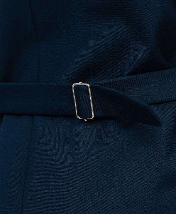 Синий удлиненный жилет Button Blue
