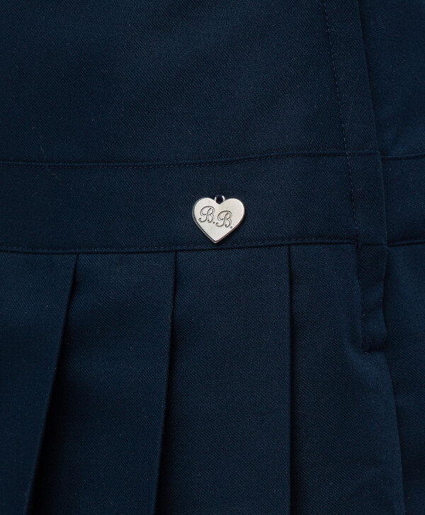 Синяя плиссированная юбка Button Blue