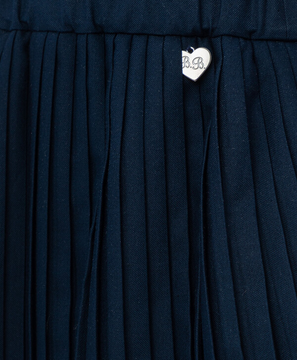 Синяя плиссированная юбка Button Blue