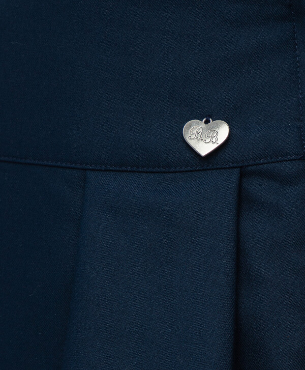 Синяя юбка в складку Button Blue