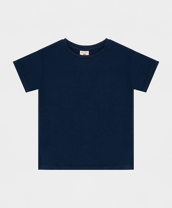 Футболка синяя с коротким рукавом Button Blue