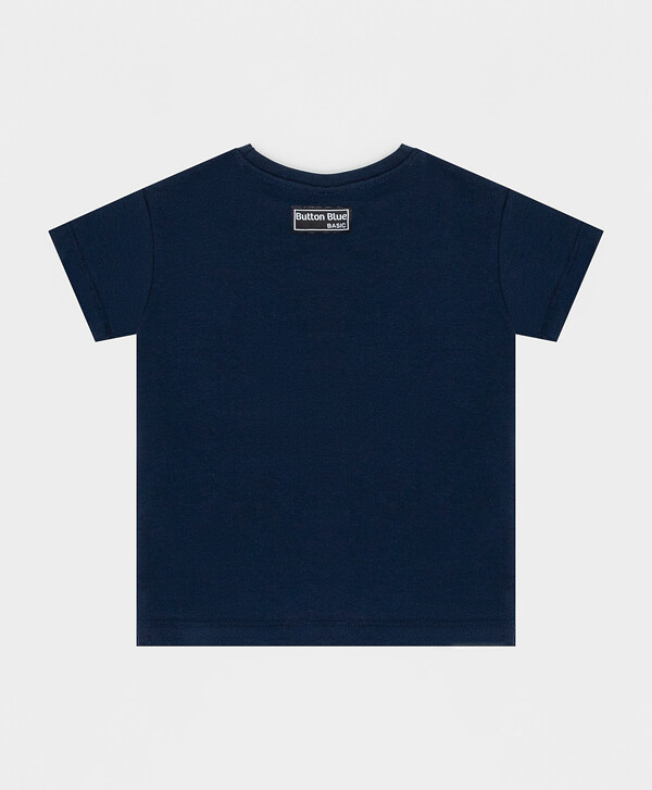 Футболка синяя с коротким рукавом Button Blue