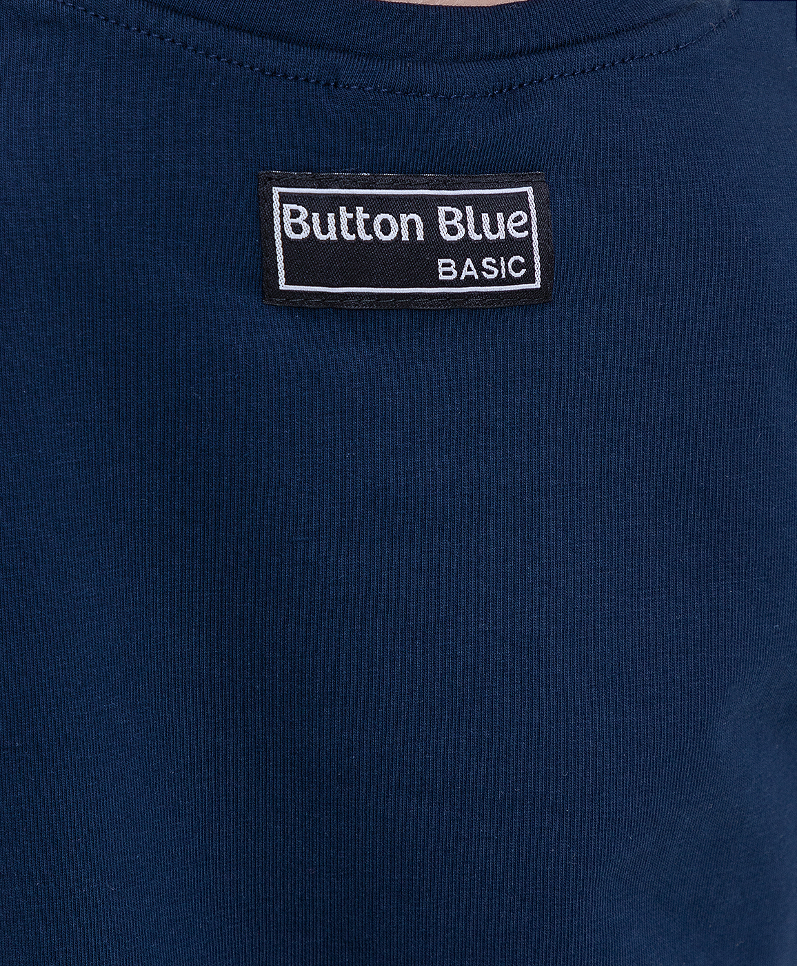 Футболка синяя с коротким рукавом Button Blue