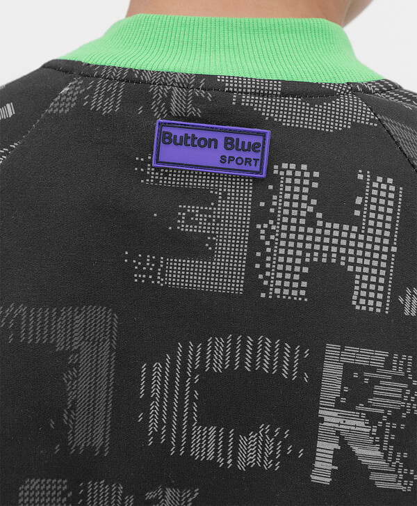 Толстовка на молнии из футера Button Blue