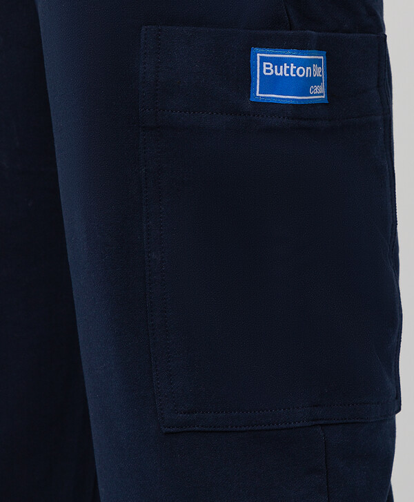 Брюки из футера Button Blue