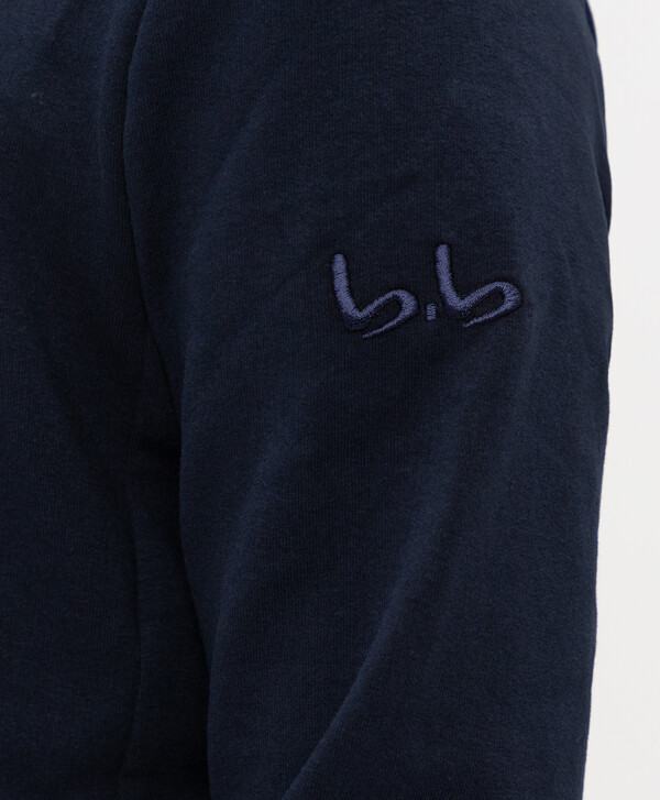 Толстовка синяя на молнии Button Blue